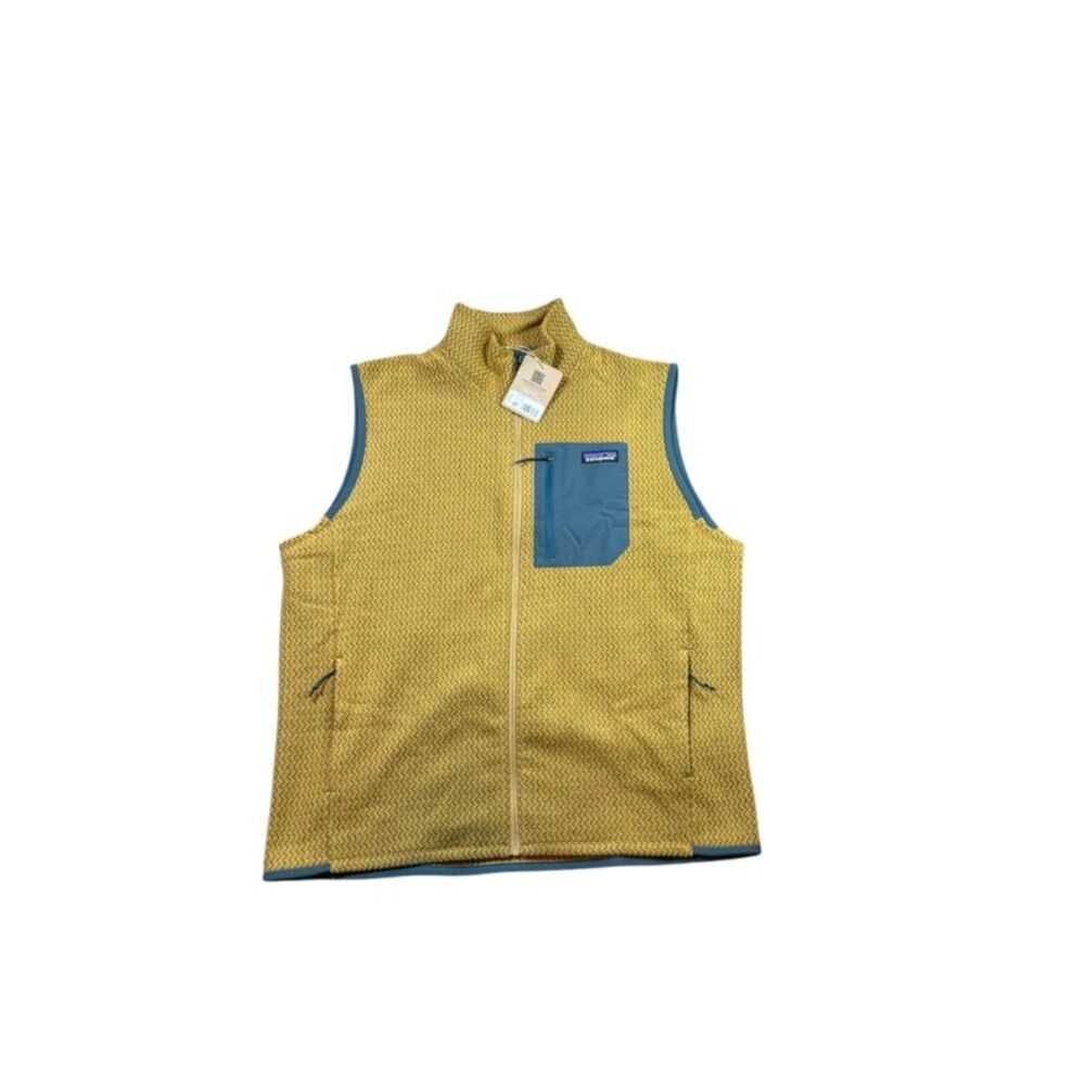 Patagonia R1 Air Fleece Vest Mens Size Large Lightweight Brown MSRP $99 Hiking